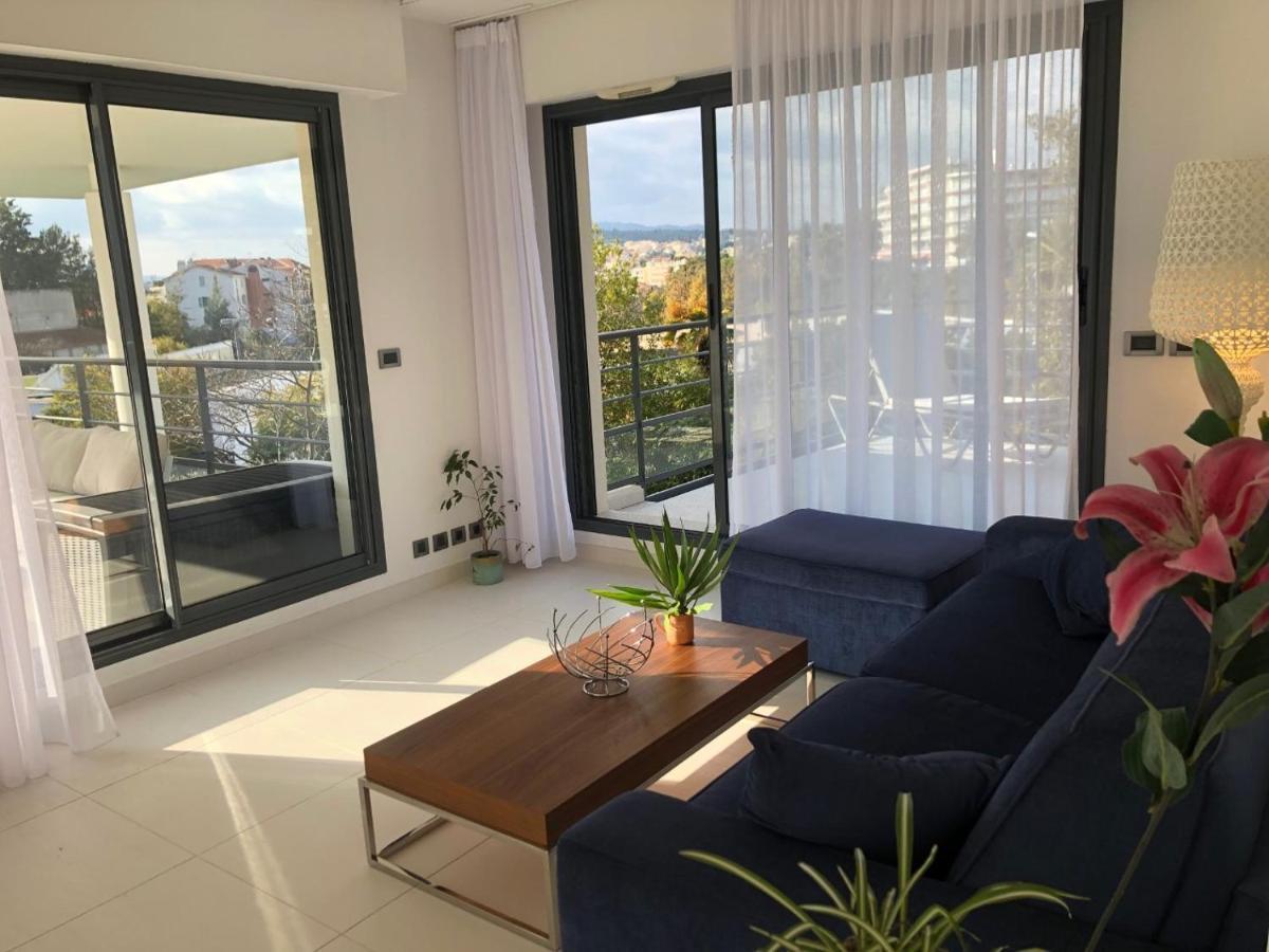 Appartement Montfleury, 2 Terrasses, 2 Chambres , 2 Sdb , Pkg Prive Piscine, 15 Min Walk To Croisette Beach And Palais Des Festivals Cannes Luaran gambar